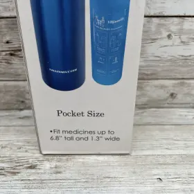 4allfamily 615666277729 Stainless Steel Pocket Size Lightweight Medicine Cooler Color Blue #3