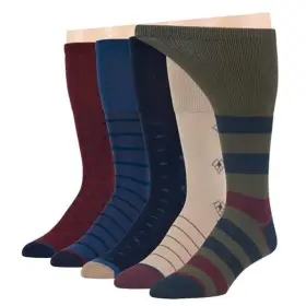 7bigstars Llc C462mxl5a070 Men 12-15 Big Tall Dark Navy Burgundy Olive Green Beige A70