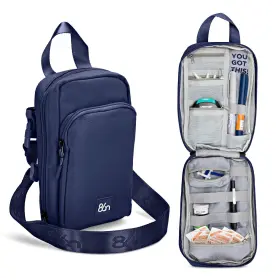 Dbn01 86neurons Diabetes Bag For Supplies/insulin Cooler Travel Case. New - Insulated Front P