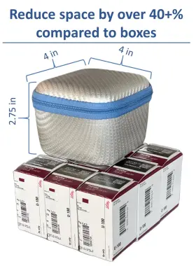 Ih-9-silver-bluezip A1c Wear Insulin Fridge Holder Storage Case Organizer - Fits Standard 10ml U-100 Vials #3