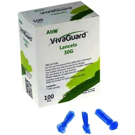 Vgl01-383 Able Diagnostics Vivaguard Lancing Device 30g Lancets Set 600 #3