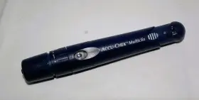 Y34742024 Accu-chek Y34742024/-1 Multiclix Lancet Device Rare Blue With Cap Only Ships Quick