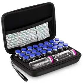 Acellegic Tur-acellegic-8368 Peptide Case For Bac Water Holds 24x3ml 2x30ml Vials With Mesh Pocket