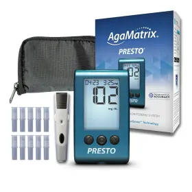 8000-02649 Agamatrix Presto Blood Glucose Monitoring System 1 Count Pack Of