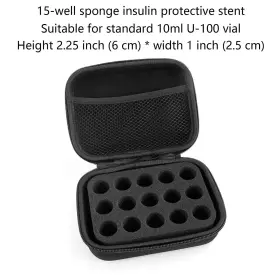 Ajfhkj 774049362947 Insulin Fridge Holder Storage Case Vial Protector Cool #3