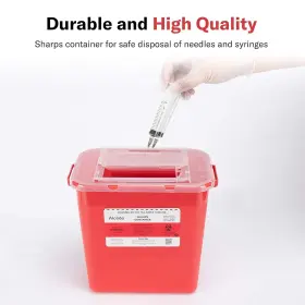 16210 Alcedo Sharps Container For Home Use 2 Gallon 2-pack Red #2