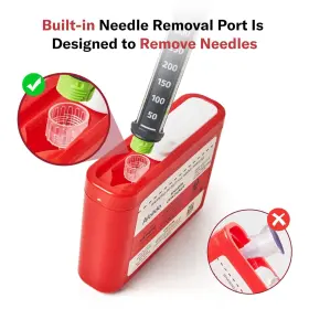 Ae170 Alcedo Portable Sharps Container For Travel And Home Use Small 0.1l Red #3