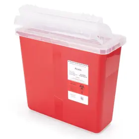 Alcedo Asc-5q-1p Sharps Container For Home And Professional Use 5 Quart 1 Red