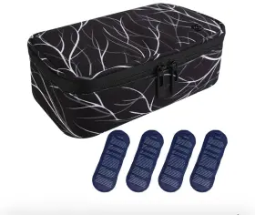 Dsd703bkpt Allcamp Insulin Cooler Travel Case Diabetic Medication With 4 Ice Pack