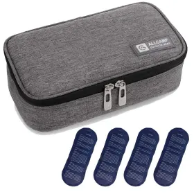 111685 Allcamp Outdoor Gear Insulin Cooler Travel Case Diabetic Medication With 4 Ice Pack