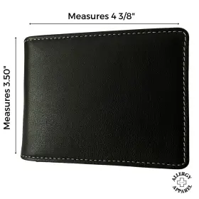 849493 Allergy Apparel Auvi Q Carrying Case Leather Wallet For 2 Auvi-q Epipen Injectors 3.5x4.375 #3