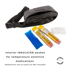 Allergy Apparel 860094001051 Epipen Carry Case Insulated - Auvi Q Carrying Holds 2 Two Epi Pens Fo #2