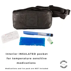 Allergy Apparel 860094001051 Epipen Carry Case Insulated - Auvi Q Carrying Holds 2 Two Epi Pens Fo #3