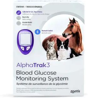10026571 Alphatrak 3 8 Piece Pet Blood Glucose Monitoring Kit For Diabetic Cats