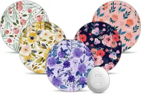 Amolyfe 445008645694 Flower Dexcom G7 Over Patches 10-pack And Stelo Adhesive Patche