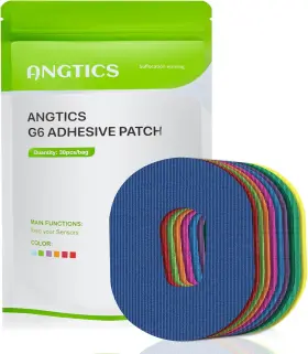 Angtics 705353582394 Dexcom G6 Adhesive Patches Waterproof 30 Pack Multicolor Overpatch For G