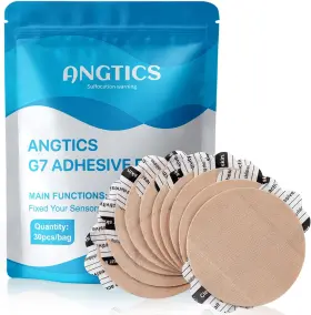 Angtics 744110483413 Dexcom G7 Adhesive Patches 30pcs Waterproof And High Viscosity Over Patch