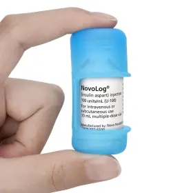 Yx121032-bl Apdtek Insulin Vial Protector Case For 10ml Short Vials Novolog/humalog/humulin A