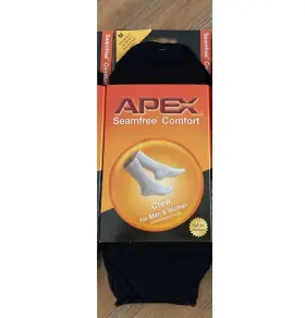 49509 Apex Seamfree Comfort X-wide Crew For Men And Women Size M Black