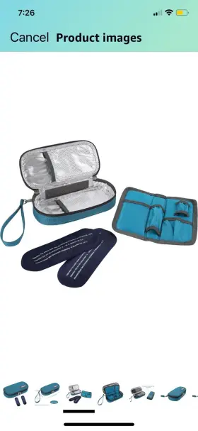 0114257 Apollo Walker Insulin Cooler Travel Case Diabetic Medication Teal #2
