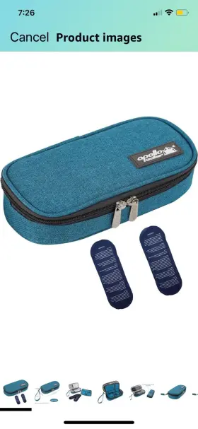 0114257 Apollo Walker Insulin Cooler Travel Case Diabetic Medication Teal