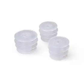 75127 Apothecary Products Oral Syringe Adapter Plugs Compatible With 12 And 16 Oz Oval 28 Mm Clear