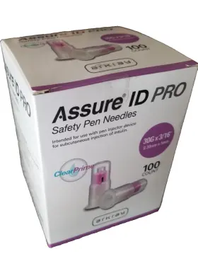 276530 Arkray Assure Id Pro Safety Pen Tips 30g X 3/16 Inch .30mm 5mm - 100 Clear New