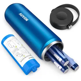 Auvon 195028004687 Portable Insulin Pen Cooler Travel Case For 2-3 Pens Tsa Approv