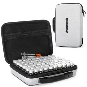 Avomosk 760944999968 60 Slots 10ml Peptide Case Bac Water And Insulin Gray