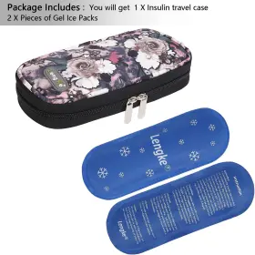 Ayvanber 630808030314 Insulin Cooler Travel Case Small Diabetic Medication Portable Cooling #2