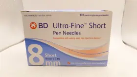 B-d320109z B.d. 382903201099 Short Pen Needles 8mm 31g 100ct Package