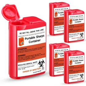 Le-baderke-3302 Baderke 5 Pack Pocket 0.0805 Liters 80.5 Ml 1.97 X 0.91 2.76 Inches Red