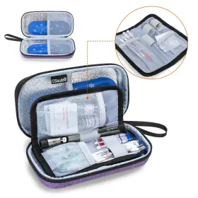 Ukbs02202 Bafaso Hard Insulin Cooler Travel Case With 2 Ice Packs #2