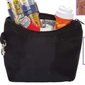 Bandwagon L4350 Insulated Mini Travel Medicine Bag Carrier Black