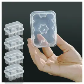 Bcdhamate 762494443670 4-pack Peptide Case For Fridge 3 Ml Vial Holder Semi-transparent