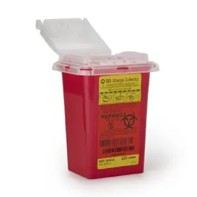 305635 Bd Biosciences Phlebotomy Sharps Collector With Needle Ports 1 Red