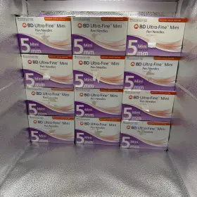 Becton Dickinson 382903208821 Bd Ultra Fine Mini Pen 5mm 12 Boxes Of 90 Each