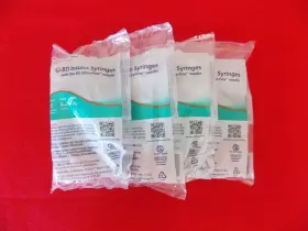 82908-41801 Becton Dickinson Bd Insulin 1ml Cc 8mm 1/2 Inch 31g 10 Count Sealed New Old Stock 4 Pack Lot