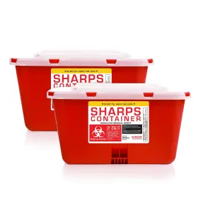 Sc-1g-2p Biobox Sharps Container Large - Containers For Home Use And 1 Gallon Red