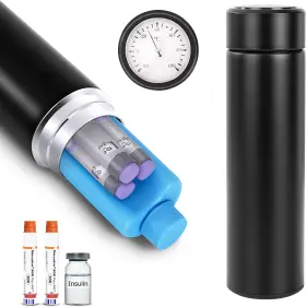Bogush 445015494421 60h Insulin Pens Cooler Travel Case Temp Display Medication