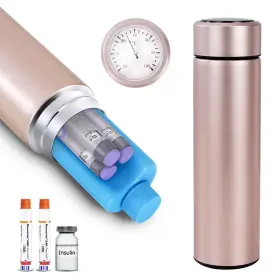 Bogush 741451587435 60h Insulin Pens Cooler Travel Case Temp Display Medication For