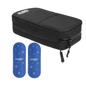 Bmkydb-010-uk-b Bomkee Insulin Cooler Travel Case And Syringe Insulated Pouch Organize