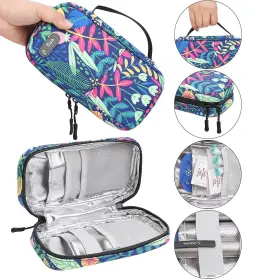 Bmkydb-010-uk-rdyl Bomkee Insulin Cooler Travel Case And Syringe Insulated Pouch O #3