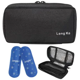 Bmkydb-03-uk-b Bomkee Portable Insulin Cooler Travel Case Diabetes Medicine Cool Bag For Inch