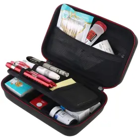 A81m1-uk Bovke Diabetic Supplies Travel Case For Testing Kit Glucose Meter S