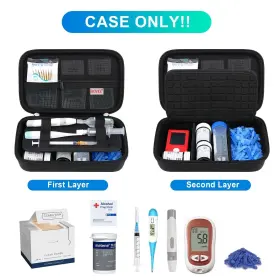 V96m1 Bovke Diabetic Supplies Travel Case Storage Bag For Diabetes Testing Kit Gl #2