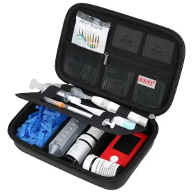 V96m1 Bovke Diabetic Supplies Travel Case Storage Bag For Diabetes Testing Kit Gl