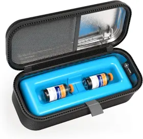 812plgh5 Brand Shbc Medical Cooler Insulin Vial Carrying Travel Case Protector For Black