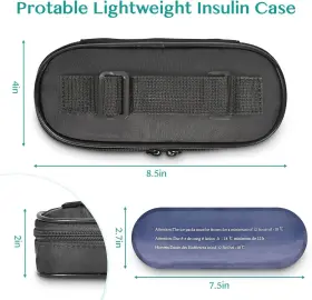 Branded01 445048460424 Insulin Cooler Travel Case Diabetic Bag For Pens Small Insulate #2