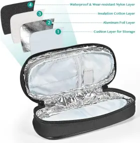 Branded01 445048460424 Insulin Cooler Travel Case Diabetic Bag For Pens Small Insulate #3